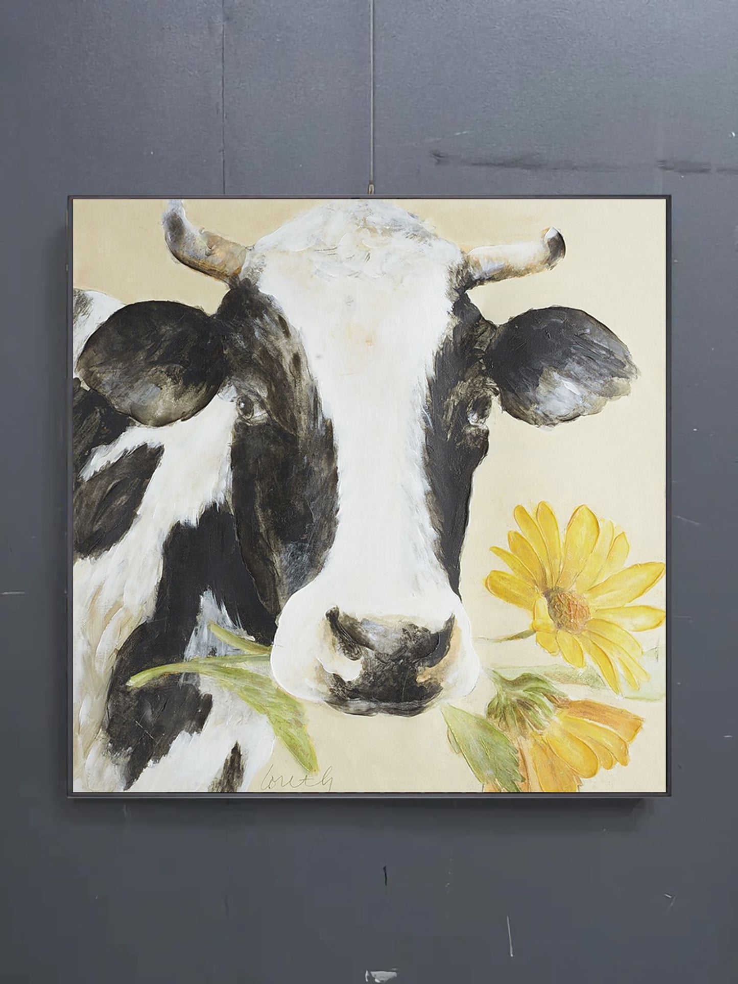 Animal Art Painting White