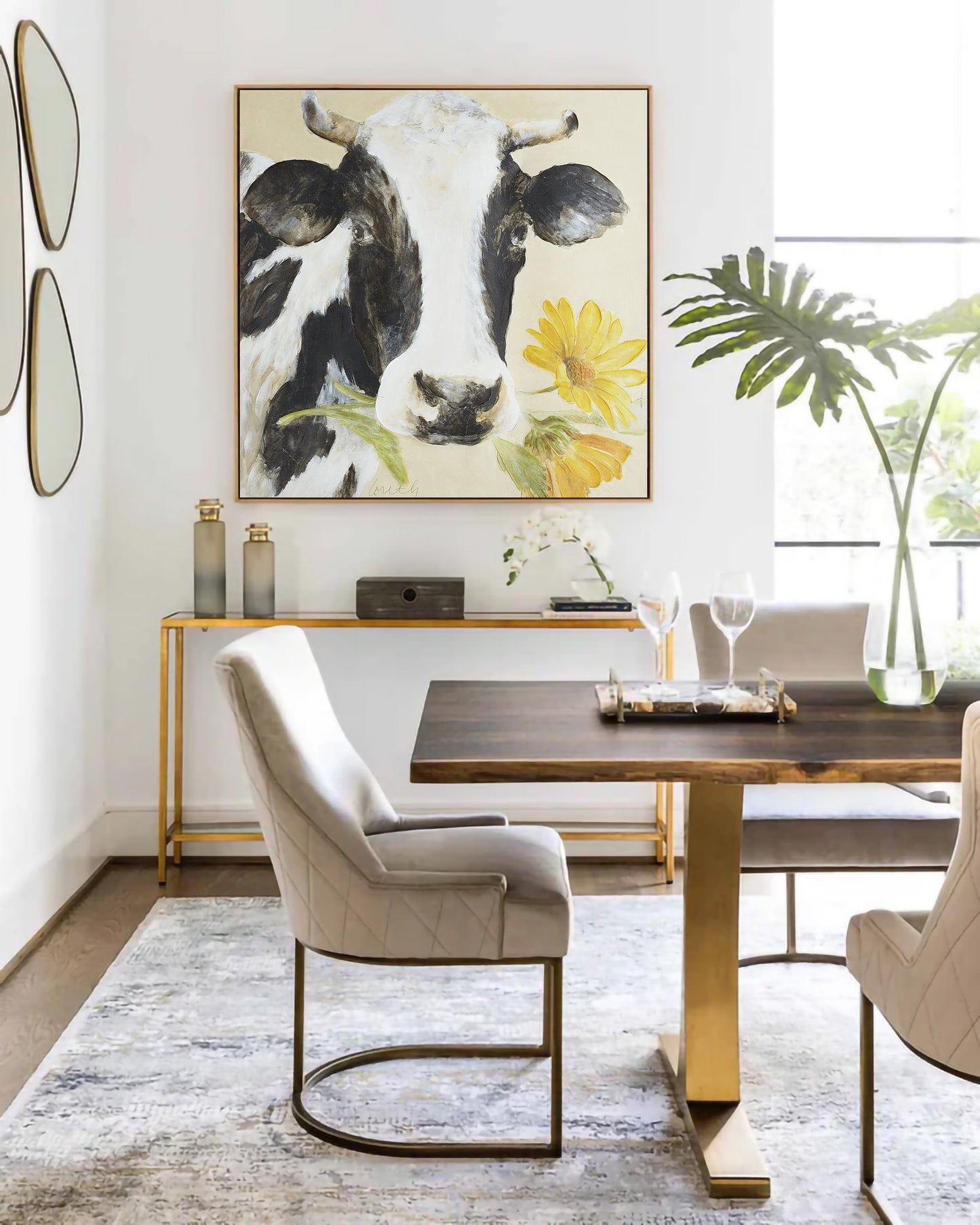 Animal Art Painting White