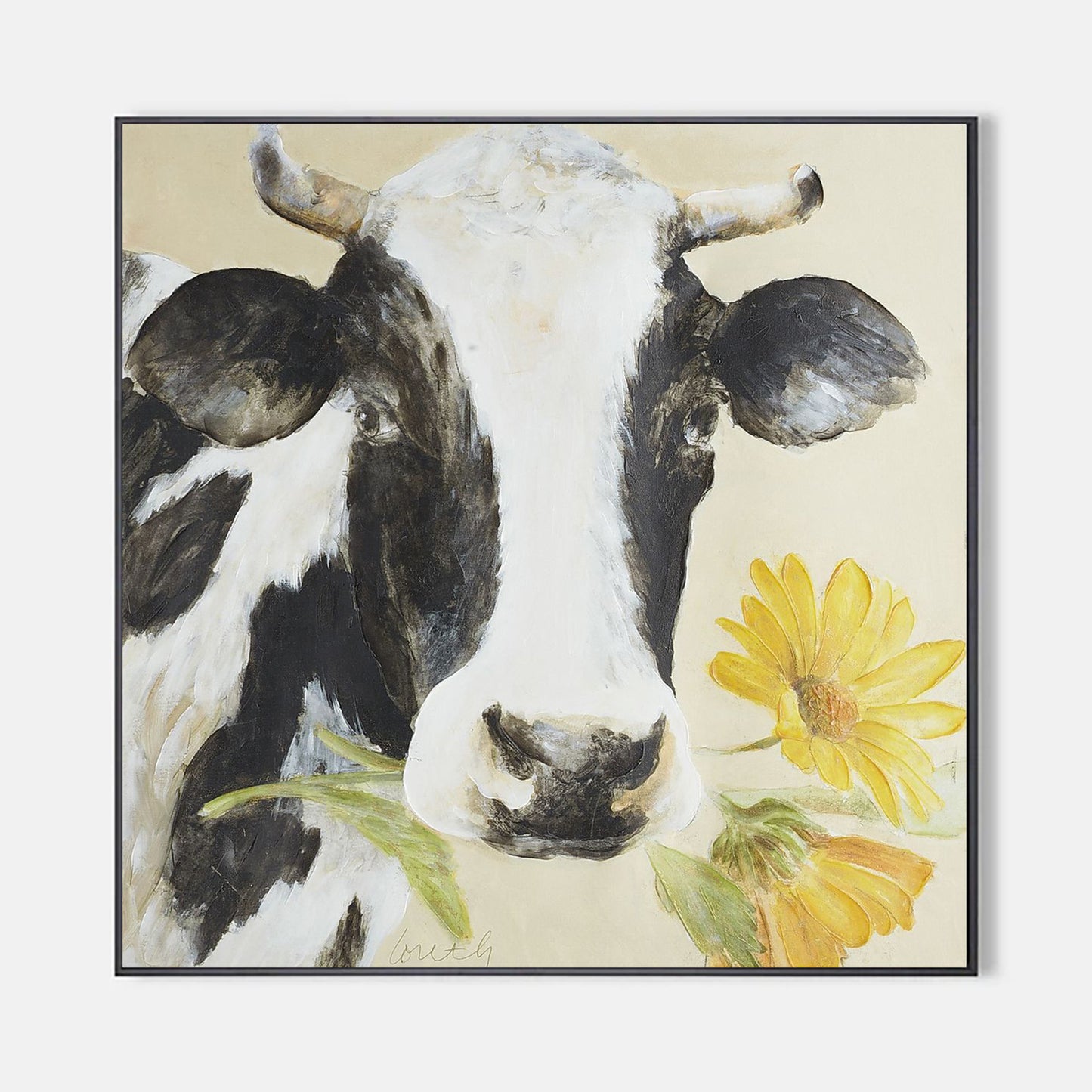 Animal Art Painting White