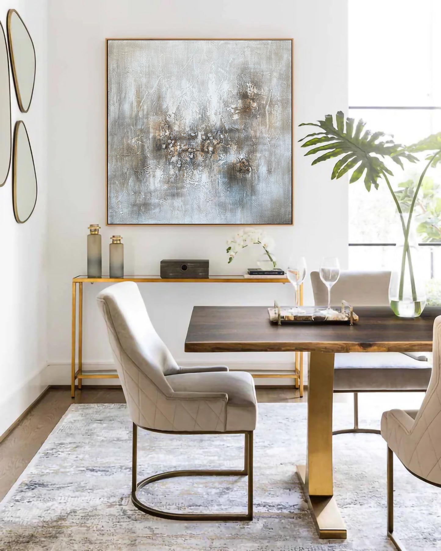 Abstract Art Painting Grey