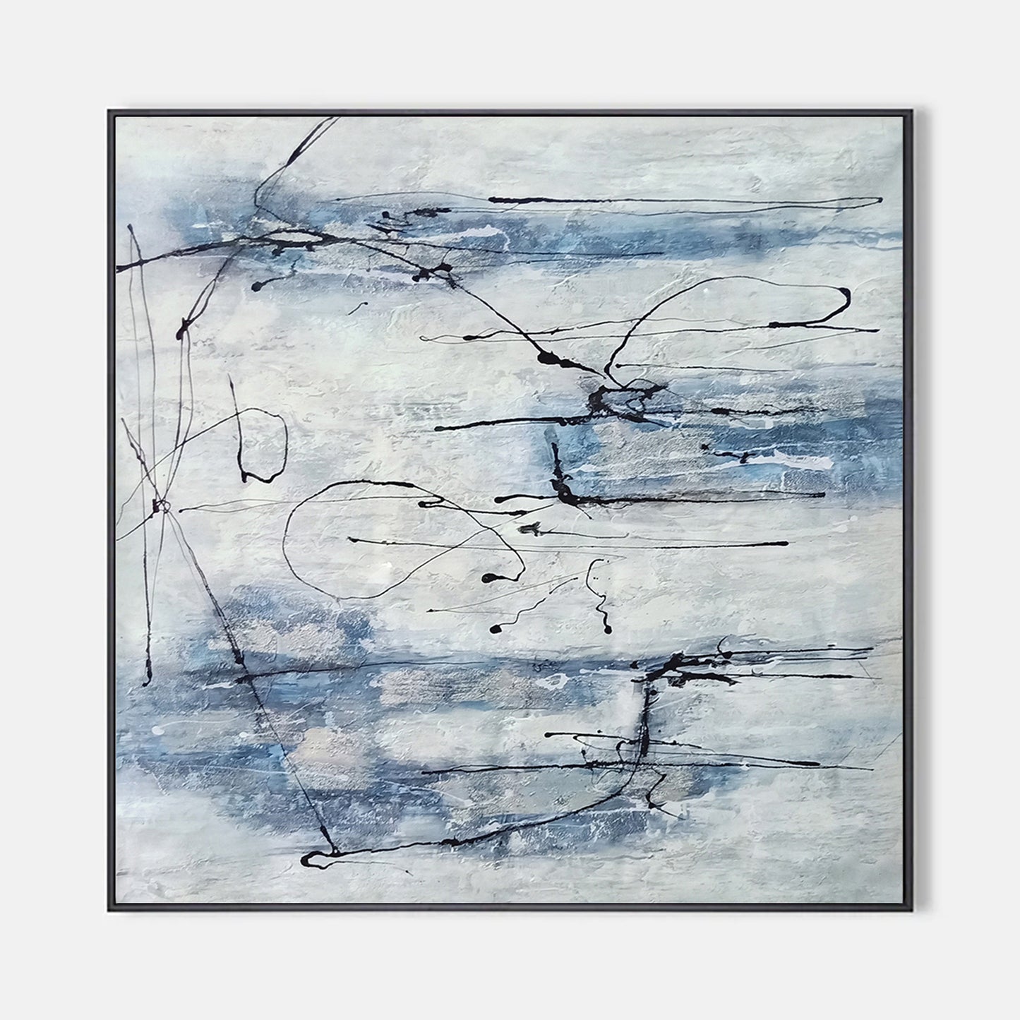 Abstract Art Painting Light Blue