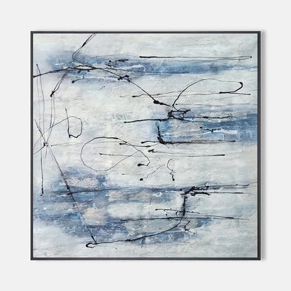 Abstract Art Painting Light Blue